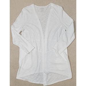 Chico's The Ultimate Tee White Cardigan Sweater 1 8 Medium